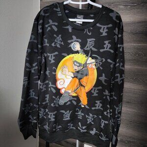 Naruto Shippuden Graphic Sweater Masashi Kishimoto Japan Men Size XL